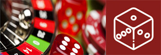 gambling dice with dice icon