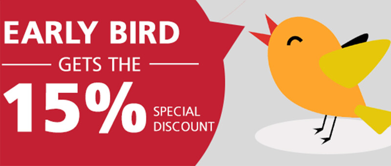 Red Roof's Early Bird Promotion Banner Image