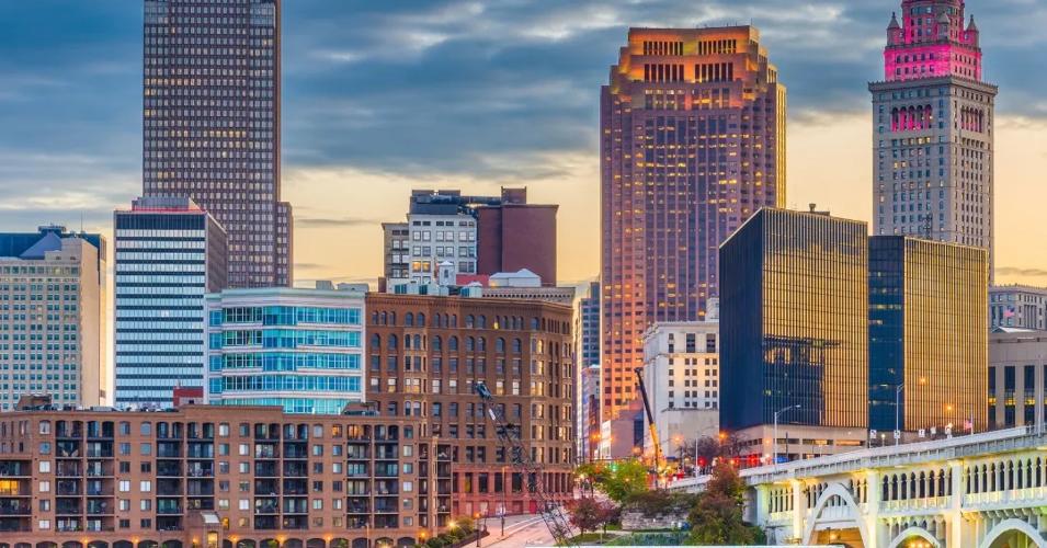 Downtown Cleveland cityscape