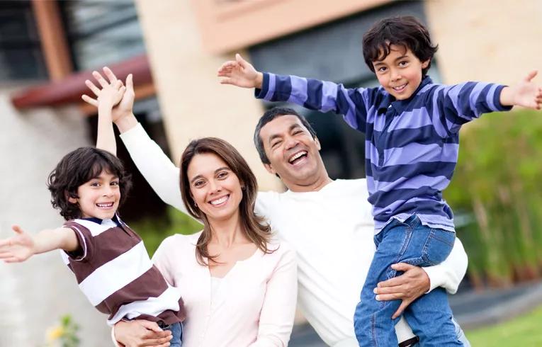 parents and two children