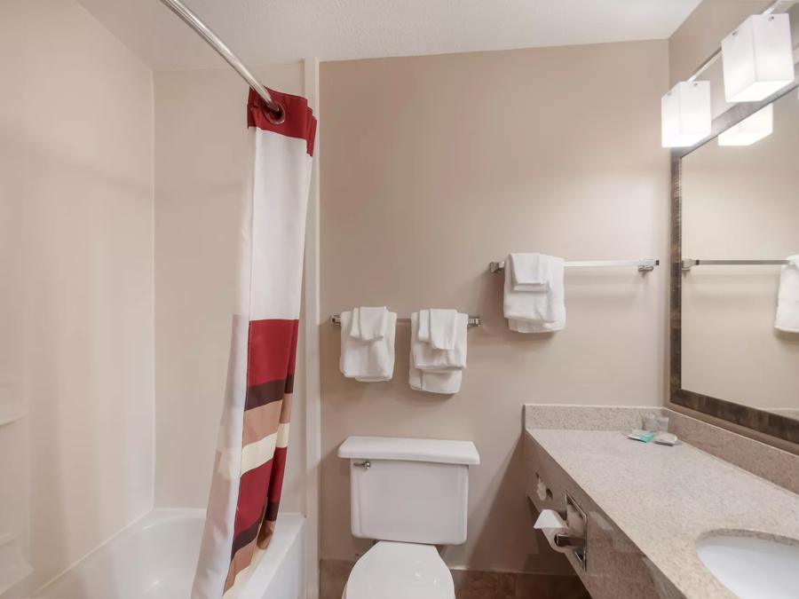 Red Roof Inn Dahlgren - Naval Base Superior King with Jetted Tub Non-Smoking Bathroom Image