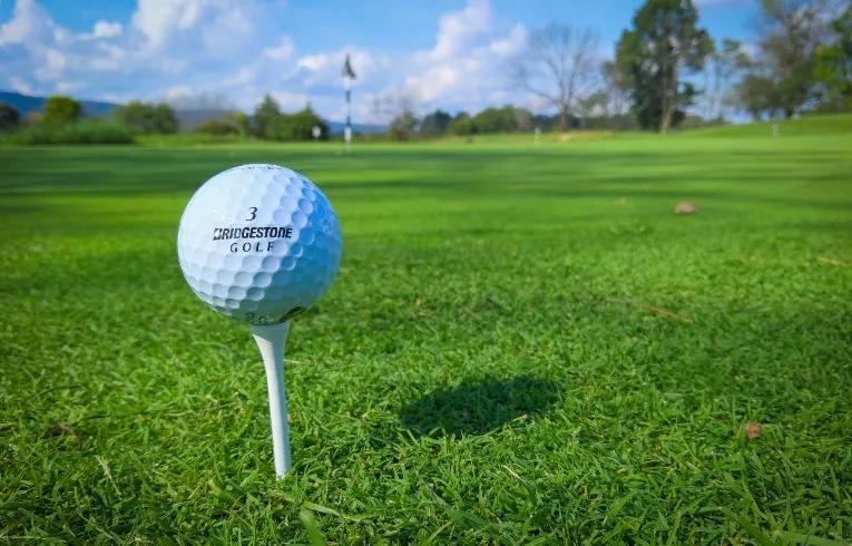 golf ball on tee