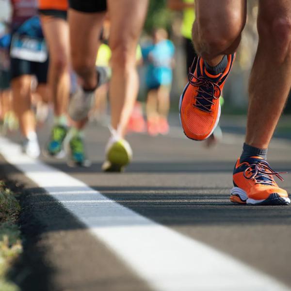 Runners participating in a race