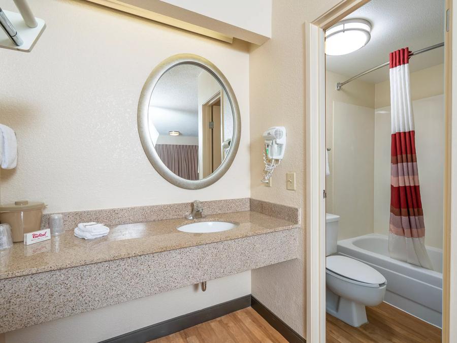 Red Roof Inn Detroit - Dearborn/Greenfield Village Deluxe 2 Full Beds Non-Smoking Bathroom