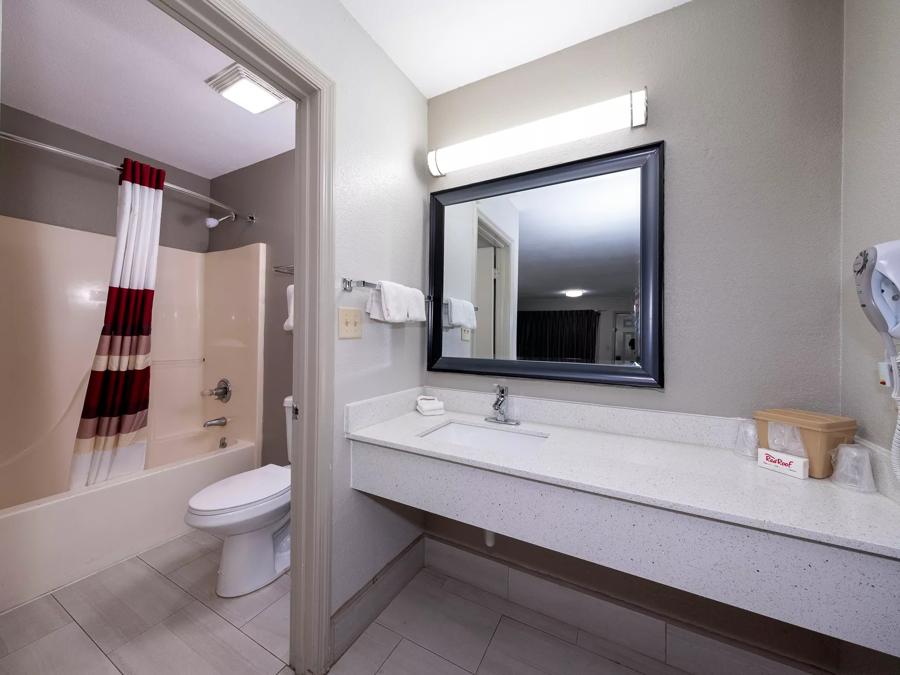 Red Roof Inn Bay Minette Superior King Smoke Free Bathroom Image