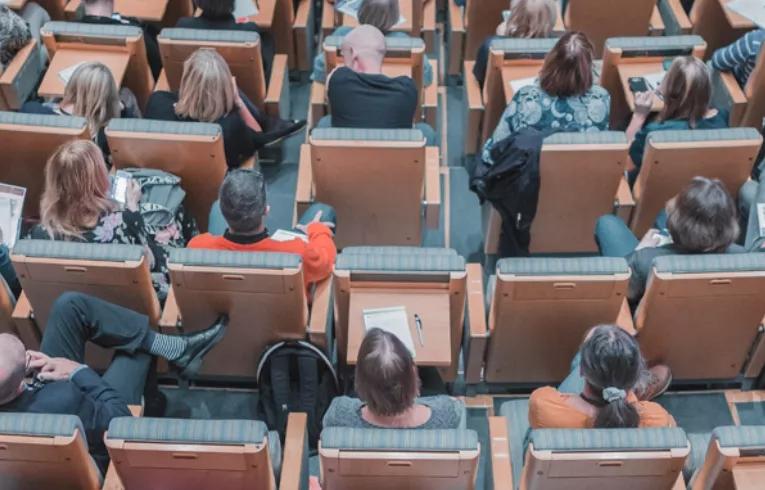 people attending convention