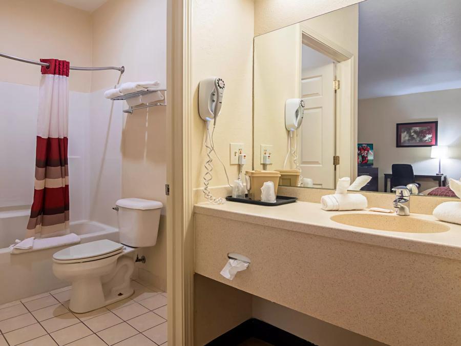 Red Roof Inn & Suites Lake Orion/Auburn Hills Superior King Non-Smoking Bathroom Image