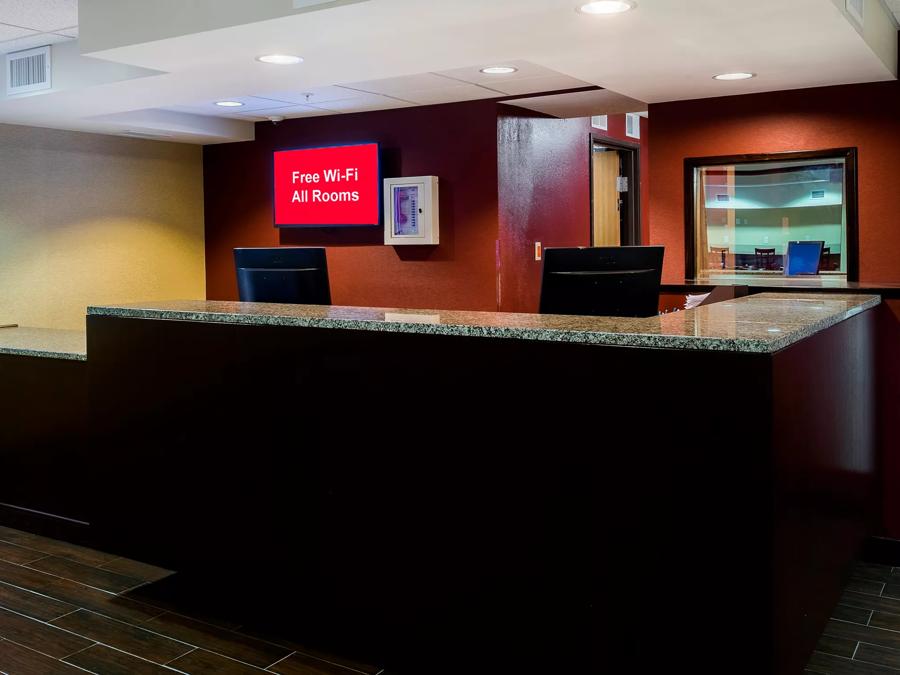 Red Roof PLUS+ & Suites Malone Front Desk and Business Center Image