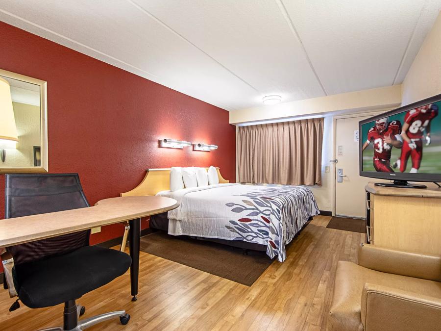 Red Roof Inn Albany Airport Superior King Bed Room Image