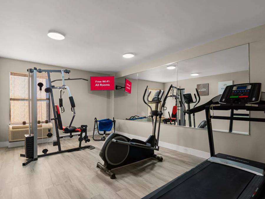 Stay fit using our convenient onsite fitness center.