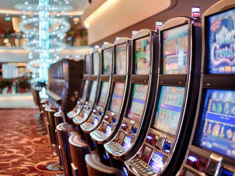 row of slot machines