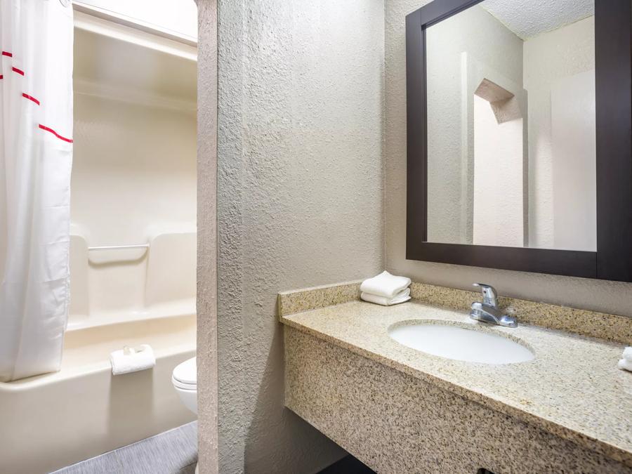 Red Roof Inn Detroit - Farmington Hills Deluxe 2 Full Bathroom Image