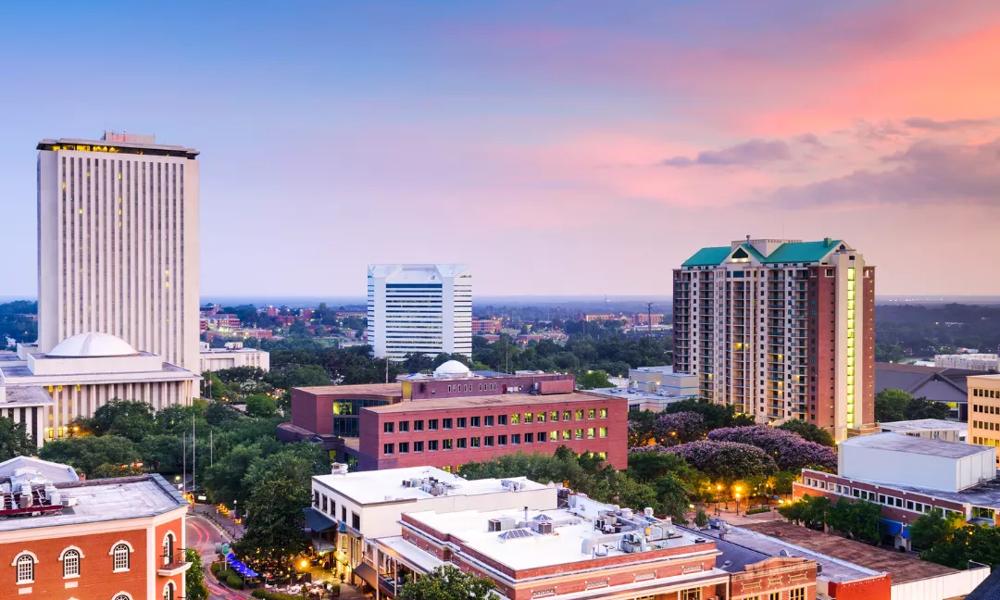 Tallahassee Main Image Sunset over Downtown