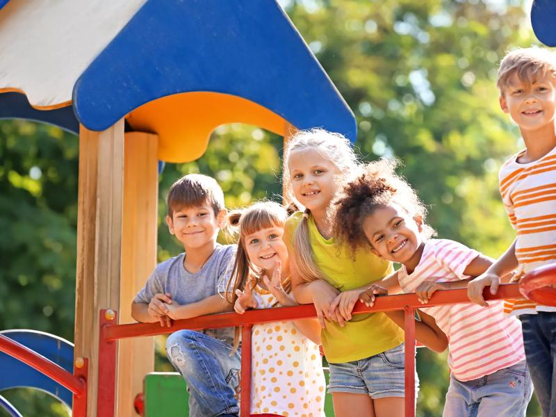 kids on playground