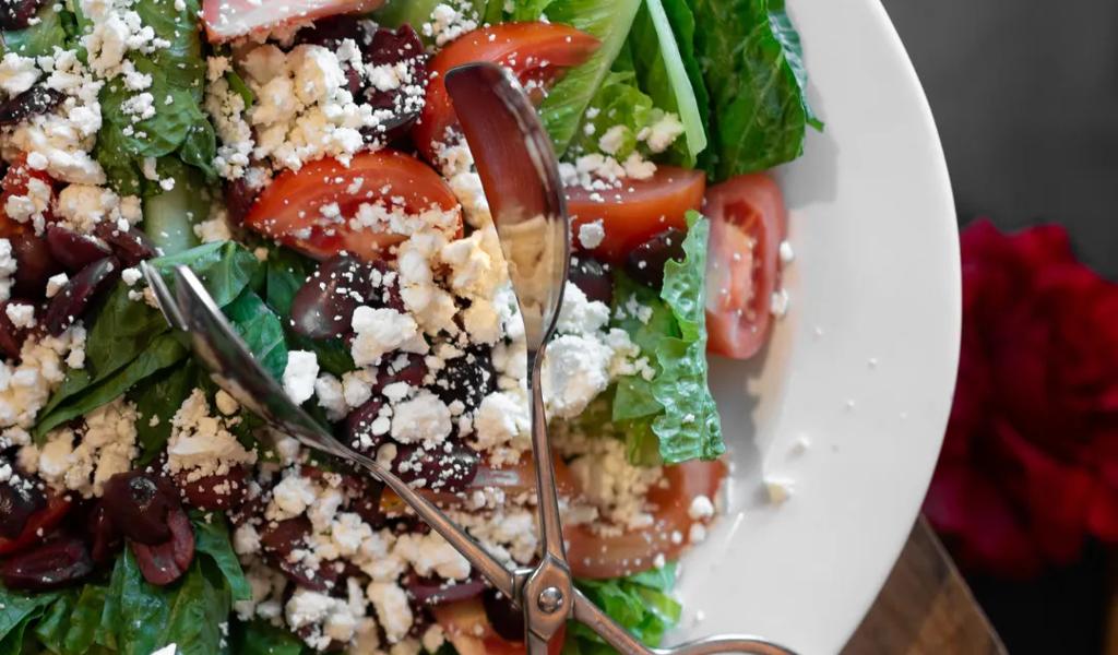 A freshly prepared salad at the Wild Cow restaurant in Nashville