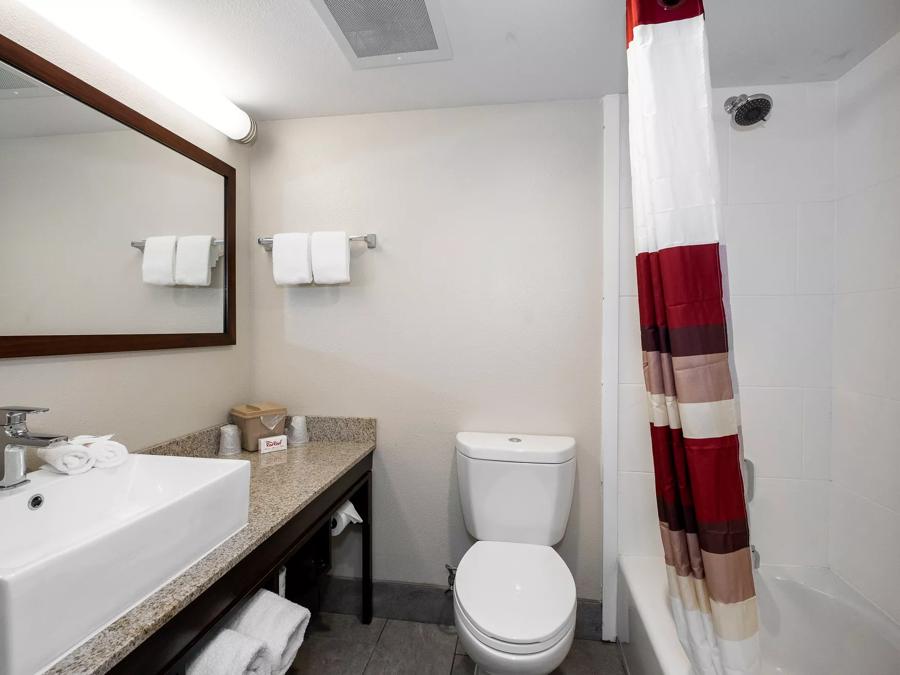 Red Roof PLUS+ Tuscaloosa - University  Suite 1 King Bed Smoke Free Bathroom Image