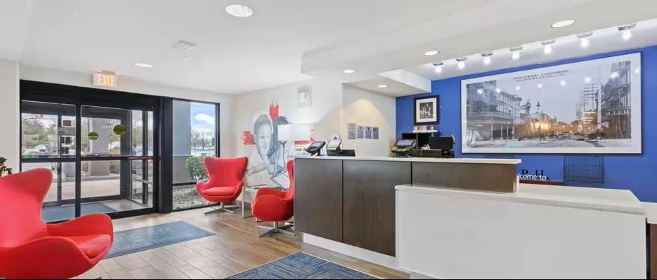 Hotel lobby front desk