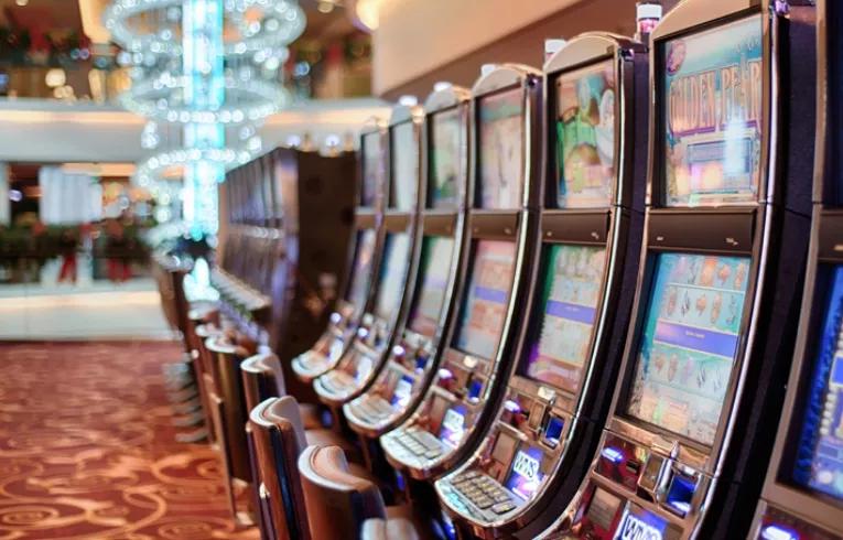 row of slot machines