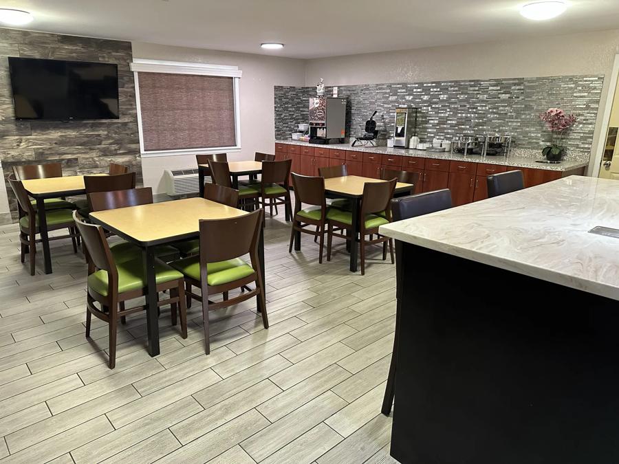 Start your morning with breakfast in our dining area.