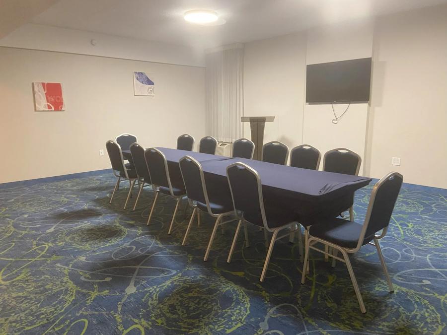 Reach out to our Front Desk Associate and ask about reserving our spacious Meeting Facilities.