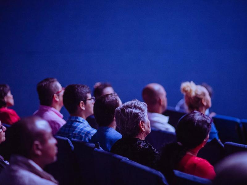 people seated at conference