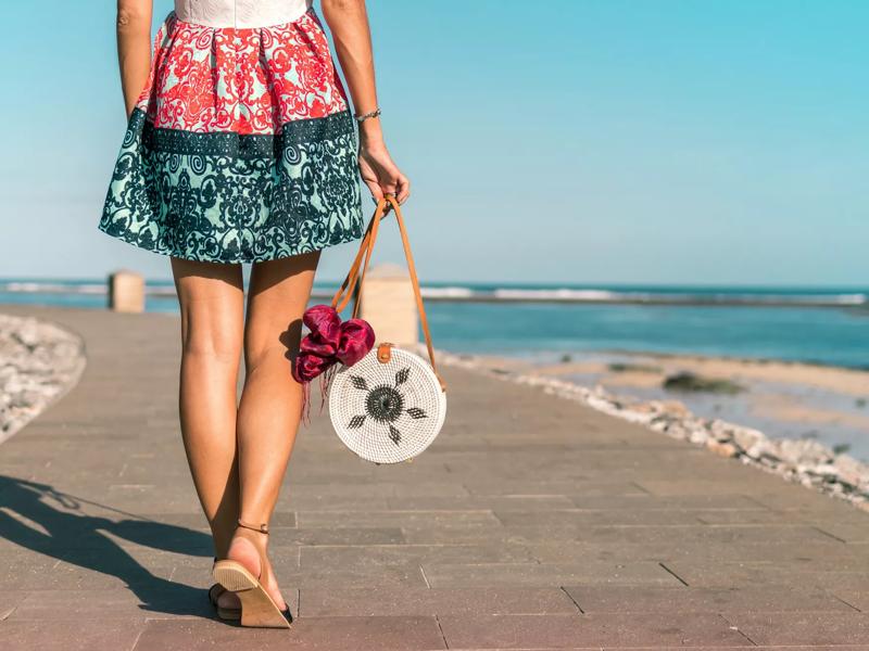 woman on the beach