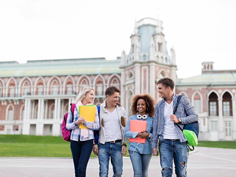 group of students outside