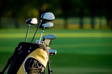 golf course image and sports icon