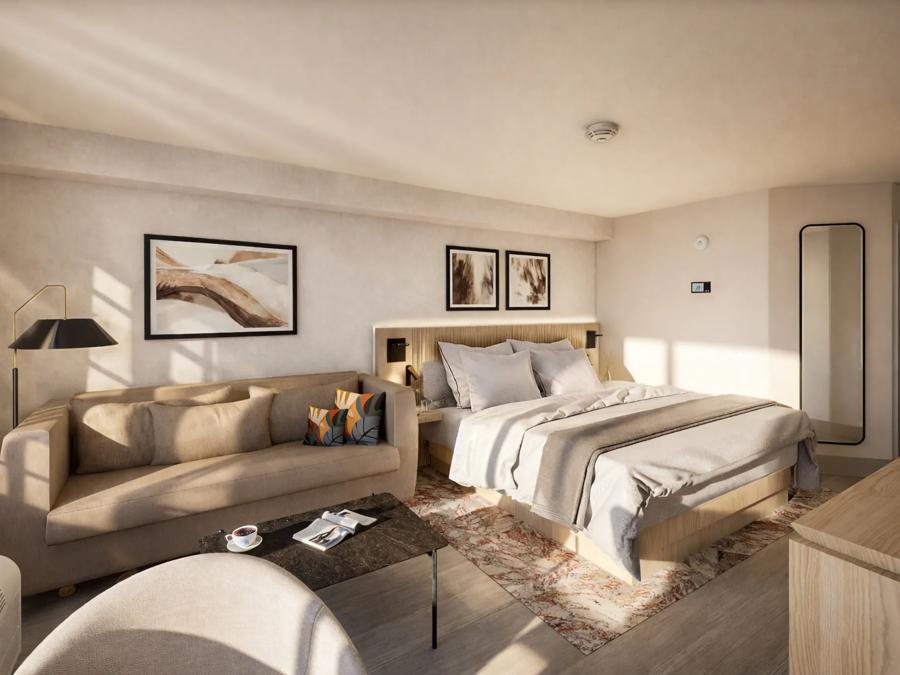 Red Roof PLUS+ Vancouver Airport Premium King with Mountain View Smoke Free Image