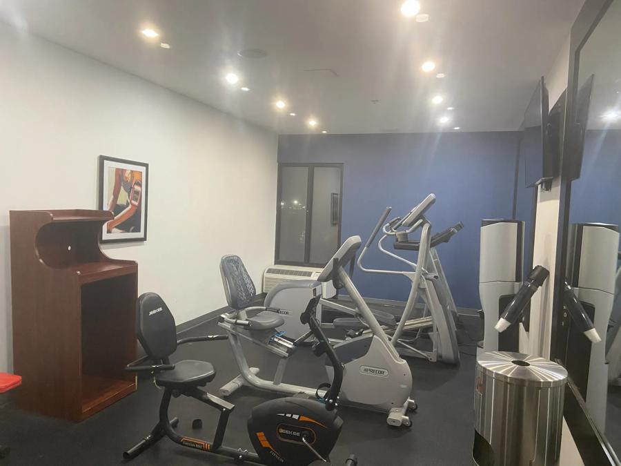 Stay fit using our convenient onsite fitness center. 