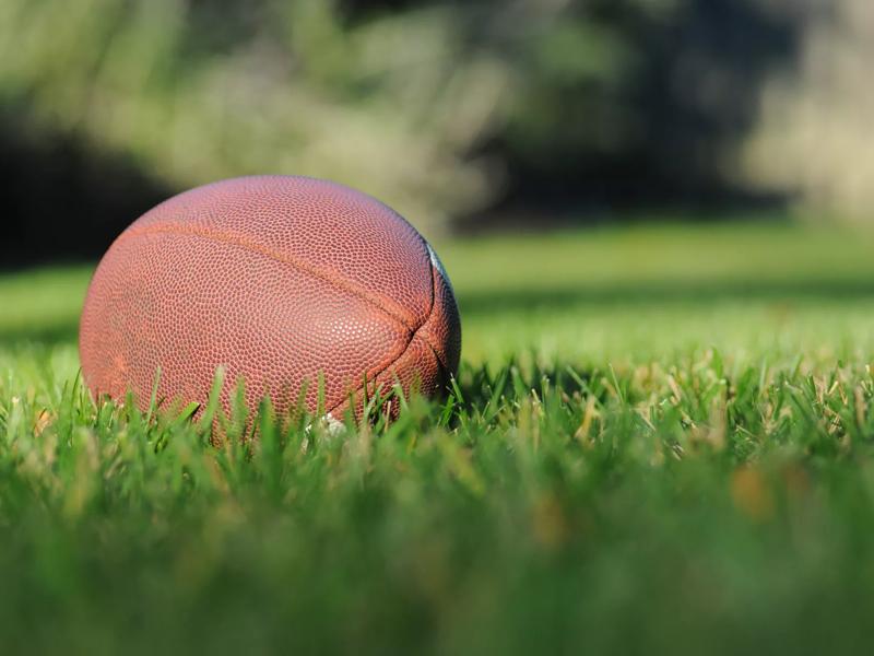 football on yard line