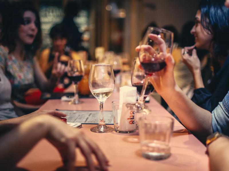 friends making a toast