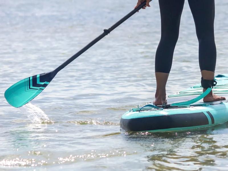 paddleboarding