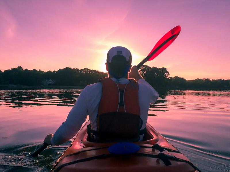 kayak on the water