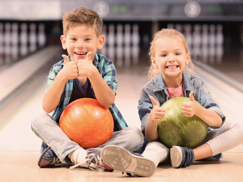 children bowling