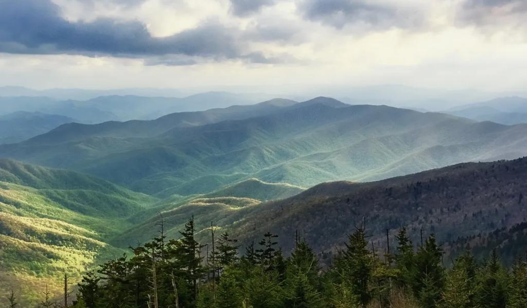 Smoky Mountains scenic view.