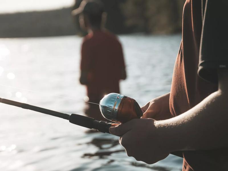 fishing at the lake 